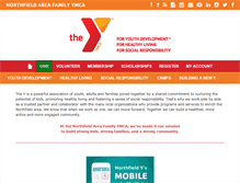 Tablet Screenshot of northfieldymca.org